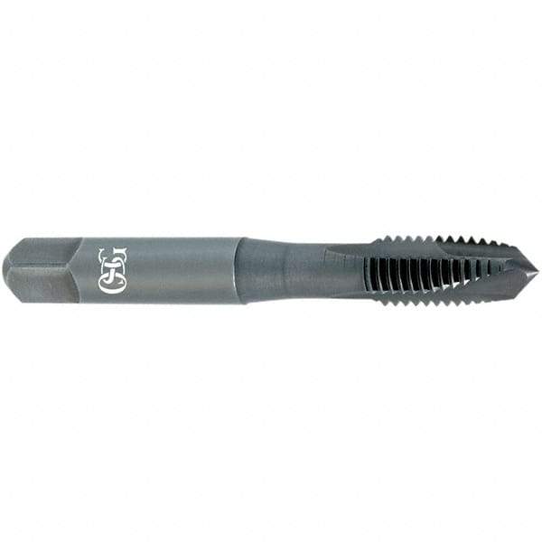 OSG - M22x2.50, D5, 3 Flutes, Plug Chamfer, Oxide Finish, Vanadium High Speed Steel Spiral Point STI Tap - 5-1/8" OAL, 0.8" Shank Diam, 2-1/2" Thread Length, 0.6" Square Size, 6H Class of Fit, Series 342STI - Exact Industrial Supply