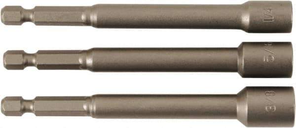Wiha - 1/4" Drive, Nut Setter Screwdriver Bit - 4" OAL - Exact Industrial Supply