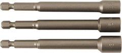 Wiha - 1/4" Drive, Nut Setter Screwdriver Bit - 4" OAL - Exact Industrial Supply