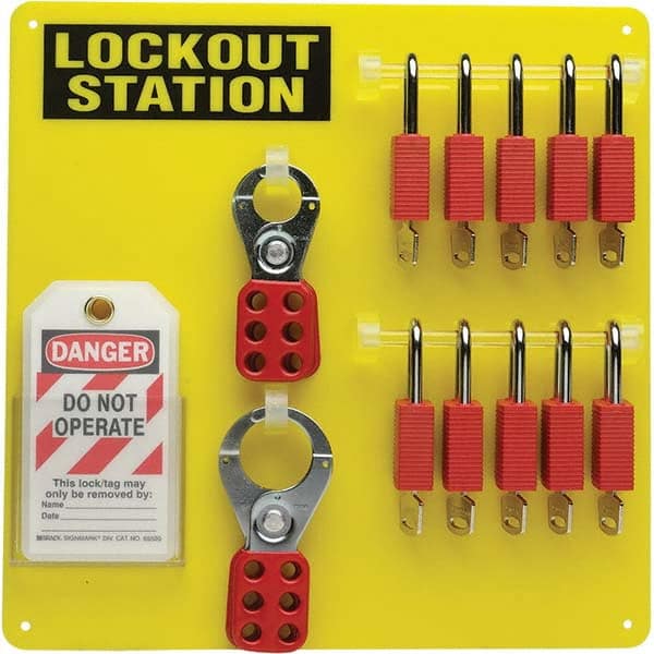 Brady - Empty Acrylic Padlock Station - Exact Industrial Supply