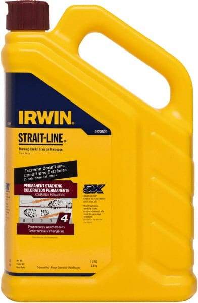 Irwin - 4 oz Container Marking Chalk - Crimson Red - Exact Industrial Supply