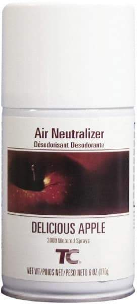 Rubbermaid - 6 oz Air Freshener Dispenser Aerosol Refill - Apple, Compatible with Standard Aerosol Dispensers - Exact Industrial Supply