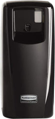 Rubbermaid - 0.019 Cu Ft Coverage, Black Metered Aerosol Dispenser - D Battery Required - Exact Industrial Supply