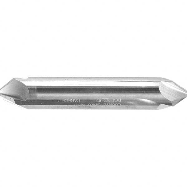 Melin Tool - 1/2" Head Diam, 1/2" Shank Diam, 4 Flute 110° Solid Carbide Countersink - Exact Industrial Supply
