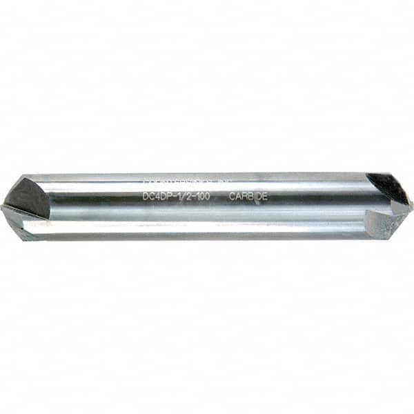 Melin Tool - 3/8" Head Diam, 3/8" Shank Diam, 4 Flute 100° Solid Carbide Countersink - Exact Industrial Supply