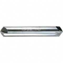 Melin Tool - 3/8" Head Diam, 3/8" Shank Diam, 4 Flute 100° Solid Carbide Countersink - Exact Industrial Supply