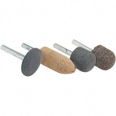 WALTER Surface Technologies - 3/4" Head Diam, A5, Tree End, Ceramic Mounted Point - Brown, Fine Grade, 45,000 RPM - Exact Industrial Supply