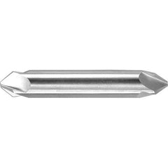 3/16″ Head Diam, 3/16″ Shank Diam, 4 Flute 110° High Speed Steel Countersink Oxide Finish, 2″ OAL, Double End, Straight Shank, Right Hand Cut