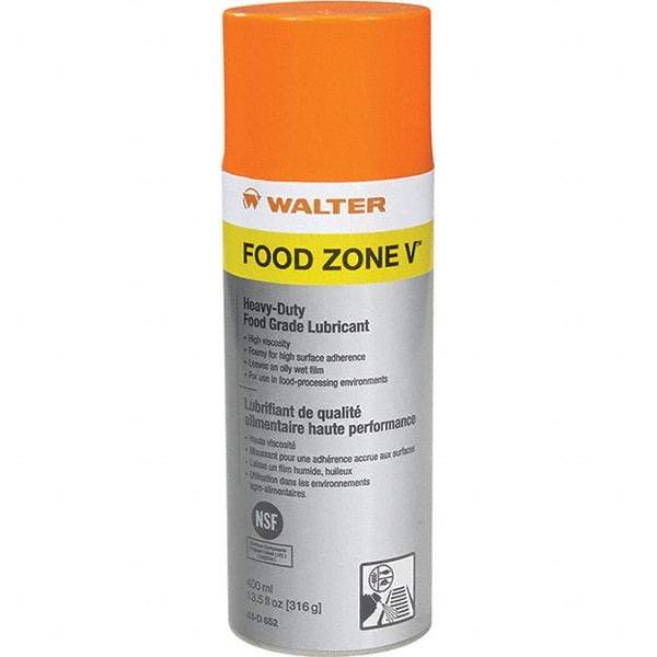 WALTER Surface Technologies - 400 mL Aerosol Penetrant/Lubricant - White, -31°F to 275°F, Food Grade - Exact Industrial Supply