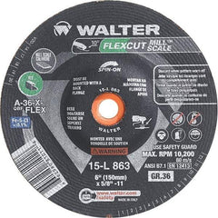 WALTER Surface Technologies - 6" Diam, 36 Grit Surface Grinding Wheel - Exact Industrial Supply