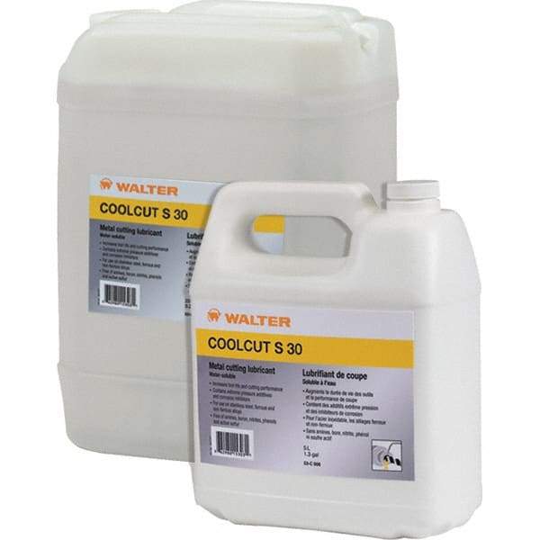 WALTER Surface Technologies - CoolCut S-30, 55 Gal Drum Cutting Fluid - Water Soluble, For Broaching, Drilling, Grinding, Milling, Reaming, Sawing, Shaping, Turning - Exact Industrial Supply