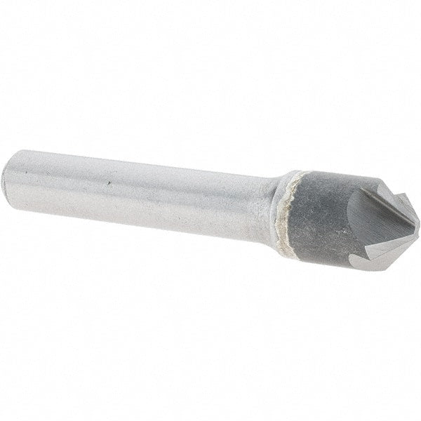 Melin Tool - 1/2" Head Diam, 3/8" Shank Diam, 4 Flute 100° Solid Carbide Countersink - Exact Industrial Supply