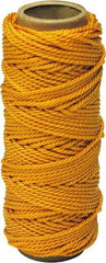 Irwin - #18, Nylon Braided Twine - Orange - Exact Industrial Supply