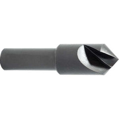 Melin Tool - 1-1/4" Head Diam, 1/2" Shank Diam, 1 Flute 100° High Speed Steel Countersink - Exact Industrial Supply