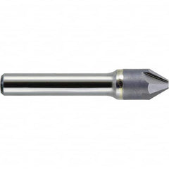 Melin Tool - 5/8" Head Diam, 3/8" Shank Diam, 4 Flute 82° Solid Carbide Countersink - Exact Industrial Supply