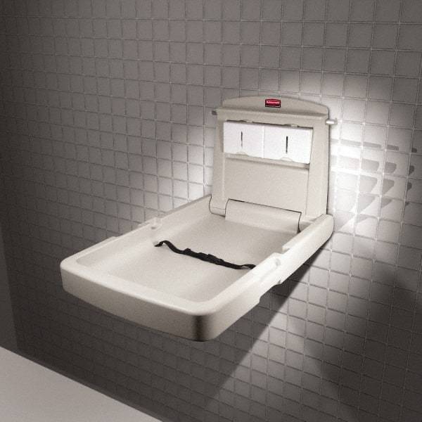 Rubbermaid - Baby Changing Station - 23" Long x 4" High x 34.1" Wide - Exact Industrial Supply