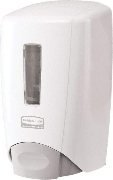 Rubbermaid - 500 mL Foam/Liquid Hand Soap Dispenser - Plastic, Wall Mounted, White - Exact Industrial Supply