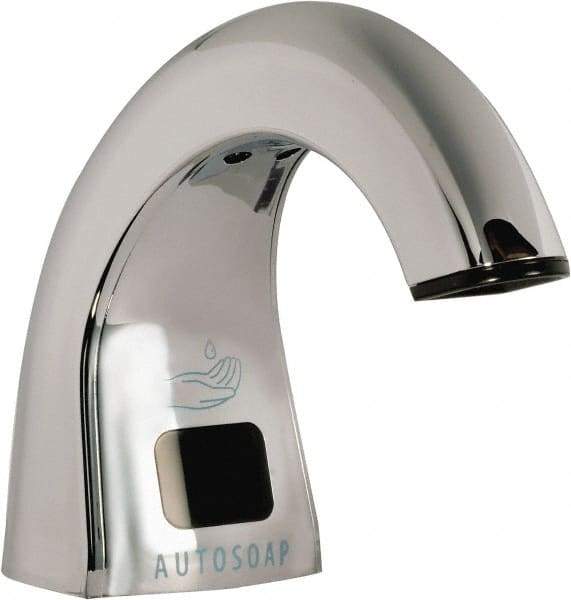 Rubbermaid - 800 to 1600 mL Liquid Soap Dispenser Hardware - Metal, Counter Mounted, Chrome/Black - Exact Industrial Supply