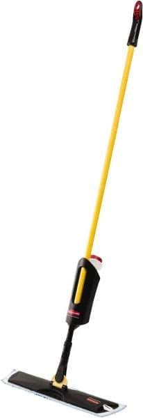 Rubbermaid - Single Sided Spray Mop and Frame Kit - 4-1/2 Inch Long x 3-1/2 Inch Wide Microfiber Head, 52 Inch Long Handle - Exact Industrial Supply