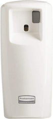 Rubbermaid - 0.019 Cu Ft Coverage, White Metered Aerosol Dispenser - Exact Industrial Supply