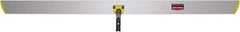 Rubbermaid - 60" Long x 5" Wide Aluminum Dust Mop Frame - Yellow, Hook & Loop & Quick Connect - Exact Industrial Supply