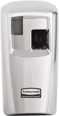 Rubbermaid - 0.012 Cu Ft Coverage, Chrome Metered Aerosol Dispenser - C Battery Required - Exact Industrial Supply