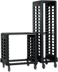 Rubbermaid - 18 Shelf, Black Pan Storage Rack - 473.2mm Wide x 1,724.15mm High x 23-3/4" Deep - Exact Industrial Supply