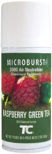Rubbermaid - 2 oz Air Freshener Dispenser Aerosol Refill - Raspberry Green Tea, Compatible with Microburst 3000 Dispensers - Exact Industrial Supply
