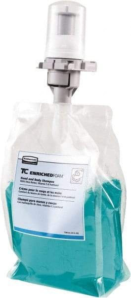 Rubbermaid - 1,300 mL Dispenser Refill Fresh Spring Hair & Body Wash - Pearlized Aqua - Exact Industrial Supply