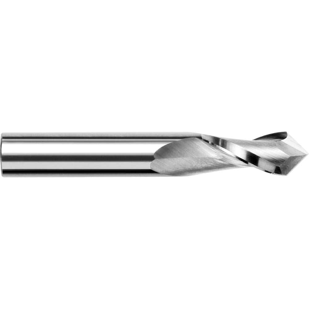 Harvey Tool - 1/4" Diam, 3/4" LOC, 2 Flute 90° Point Angle Solid Carbide Drill Mill - Exact Industrial Supply