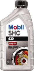 Mobil - 1 Qt Bottle, Synthetic Gear Oil - ISO 220 - Exact Industrial Supply