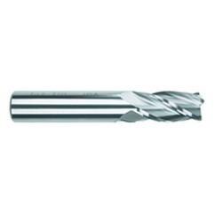 3/8 Dia. x 2-1/2 Overall Length 4-Flute Square End Solid Carbide SE End Mill-Round Shank-Center Cut-TiAlN - Exact Industrial Supply