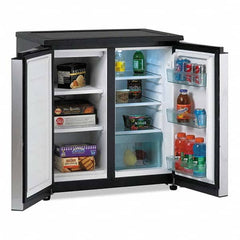 Avanti - Refrigerators Capacity: 5.5 Cu Ft Color: Black; Platinum - Exact Industrial Supply