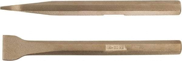 Ampco - Stiff Aluminum Bronze Alloy Straight Scraper - 5/8" Blade Width - Exact Industrial Supply