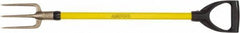 Ampco - Guncotton Fork with 29" Straight Fiberglass Handle - 4" Blade Width, 3 Tines, 5-1/4" Tine Length - Exact Industrial Supply