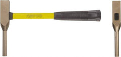 Ampco - Nonsparking Backing Out Hammer - 14" OAL, 14" Long Fiberglass Handle, 1/2" Face Diam - Exact Industrial Supply