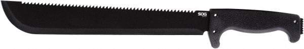 SOG Specialty Knives - 13" Long Blade, 8Cr13MoV Stainless Steel, Fine Edge, Fixed Blade Knife - 19" OAL, Rubber Handle - Exact Industrial Supply
