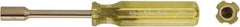 Ampco - 9/32" Solid Shaft Nonsparking Nutdriver - Plastic Handle, 6-7/8" OAL - Exact Industrial Supply