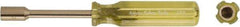 Ampco - 12mm Solid Shaft Nonsparking Nutdriver - Plastic Handle, 9-1/16" OAL - Exact Industrial Supply