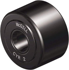 McGill - 1" Bore, 3-1/4" Roller Diam x 1-3/4" Roller Width, Steel Yoke Cam Follower - 15,720 Lb Dynamic Load Capacity, 1-13/16" Overall Width - Exact Industrial Supply