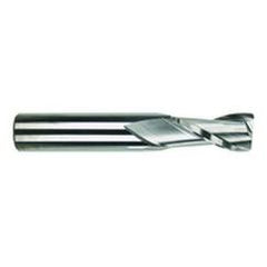 10mm Dia. x 70mm Overall Length 2-Flute Square End Solid Carbide SE End Mill-Round Shank-Center Cut-TiAlN - Exact Industrial Supply