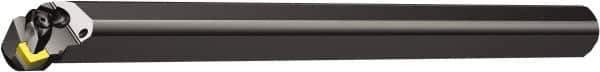 Sandvik Coromant - 1.28" Min Bore Diam, 12" OAL, 1" Shank Diam, A..DSKNR/L Indexable Boring Bar - Wedge Holding Method - Exact Industrial Supply