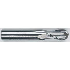 7/8" Dia. - 4" OAL - Solid CBD - Bright - Ball Nose SE EM - 2 FL - Exact Industrial Supply