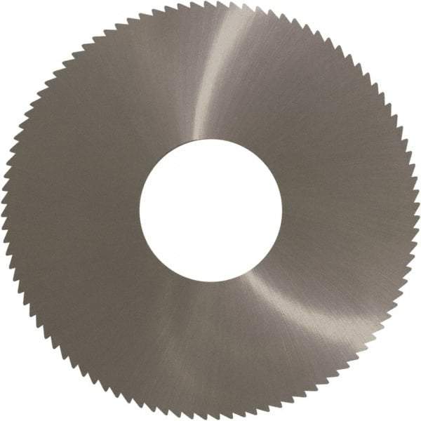 Controx - 3" Diam x 0.0313" Blade Thickness x 1" Arbor Hole Diam, 100 Tooth Slitting and Slotting Saw - Arbor Connection, Right Hand, Uncoated, Solid Carbide, Concave Ground - Exact Industrial Supply