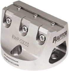 Raptor Workholding - 3/4" Jaw Width, 3" High Dovetail Vise - For Use with 4 & 5 Axis Workholding Systems - Exact Industrial Supply