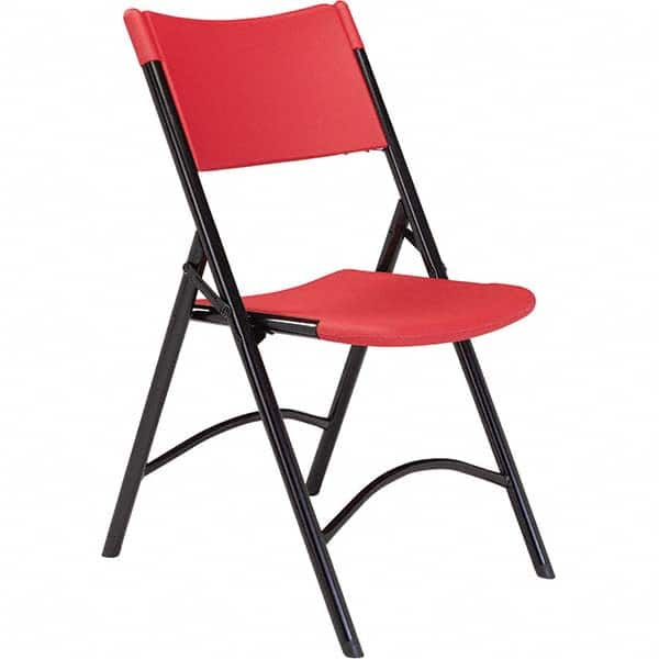 National Public Seating - Folding Chairs Pad Type: Folding Chair w/Plastic Seat & Back Material: Plastic/Steel - Exact Industrial Supply