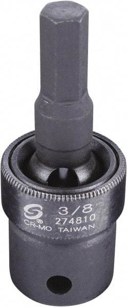 Sunex Tools - 1/2" Drive, 3/8" Impact Hex Bit Socket - Exact Industrial Supply