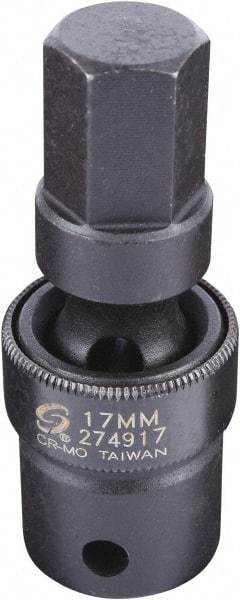 Sunex Tools - 1/2" Drive, 17mm Impact Hex Bit Socket - Exact Industrial Supply