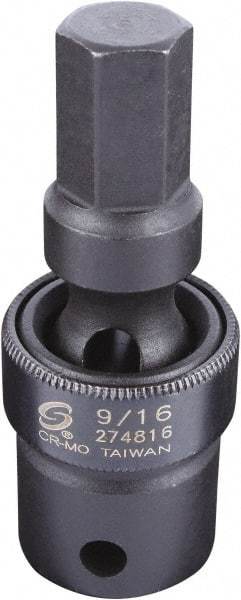 Sunex Tools - 1/2" Drive, 9/16" Impact Hex Bit Socket - Exact Industrial Supply