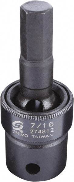 Sunex Tools - 1/2" Drive, 7/16" Impact Hex Bit Socket - Exact Industrial Supply